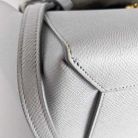 Celine Grey Grained Leather Micro Belt Bag Satchel - Picture 7 of 11